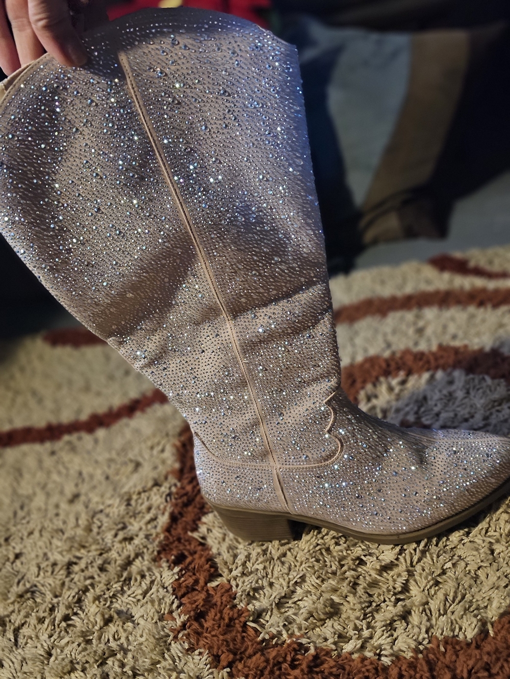 torrid Blush Pink Embellished Over-the-Knee Boots - Picture 5 of 5